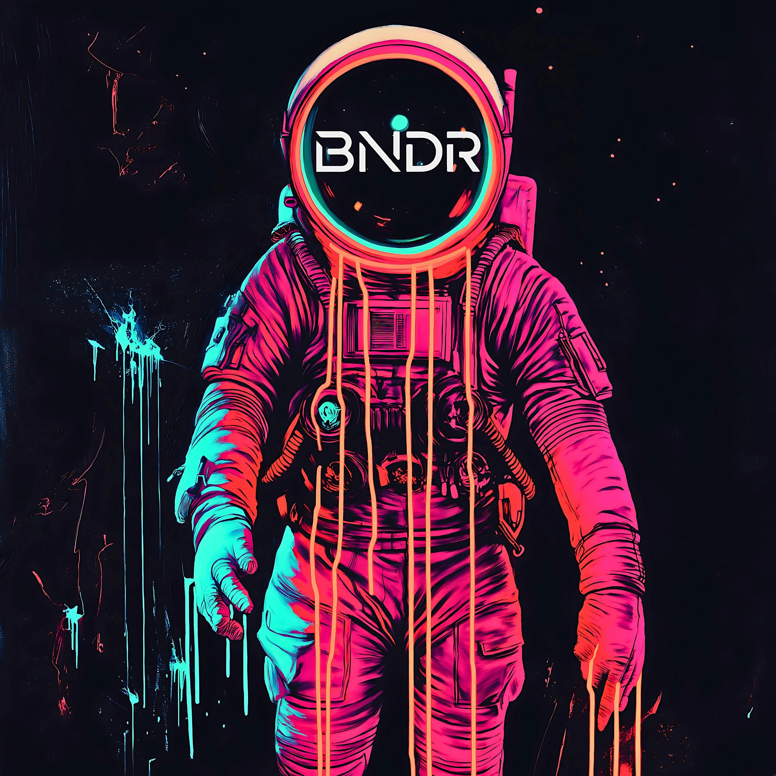 Futuristic neon astronaut featuring the BNDR logo, representing advanced AI bot development for lead generation, affiliate income, and business automation. Designed for businesses seeking smarter, faster, and innovative digital solutions.